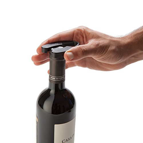 YOMMOマグネット付きワインフォイルカッターアクセサリー、ワイン愛好家のために開く簡単なワインボトル、ブラック