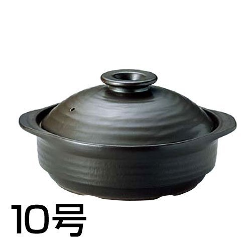 MIYAWO(ミヤオ) サーマテック IH土鍋 ブラック 10号 ME107