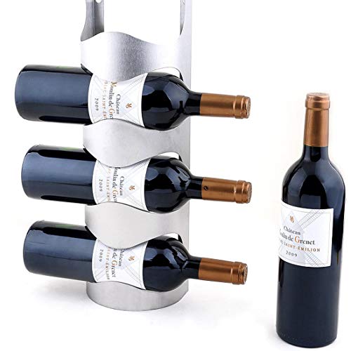 ワイン シャンパン ボトル ホルダー ワインラック ディスプレイ 収納 スタンド インテリア (4本用)