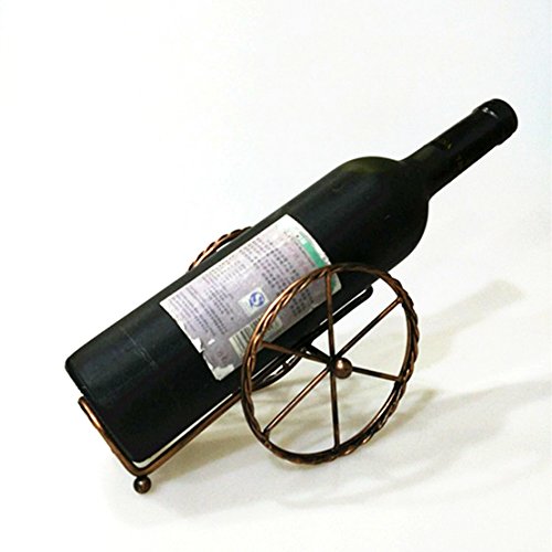 W31 ワインホルダー ワインラック ホルダー ワイン シャンパン ボトル スタンド 箱 ケース インテリア ディスプレイ (ブロンズ)