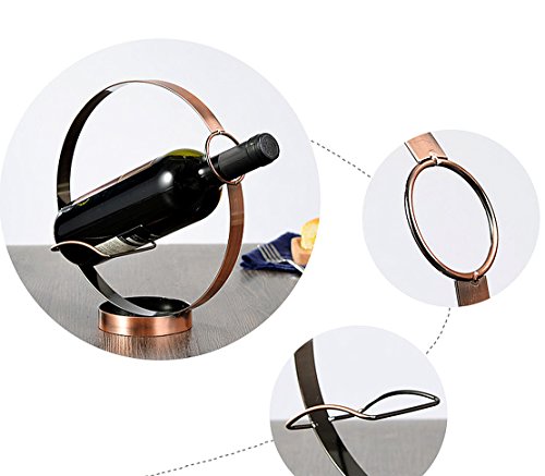 Anberotta アンティーク ワインホルダー ワインラック シャンパン ボトル スタンド インテリア ディスプレイ 選べるカラー W44 (ブロンズ)