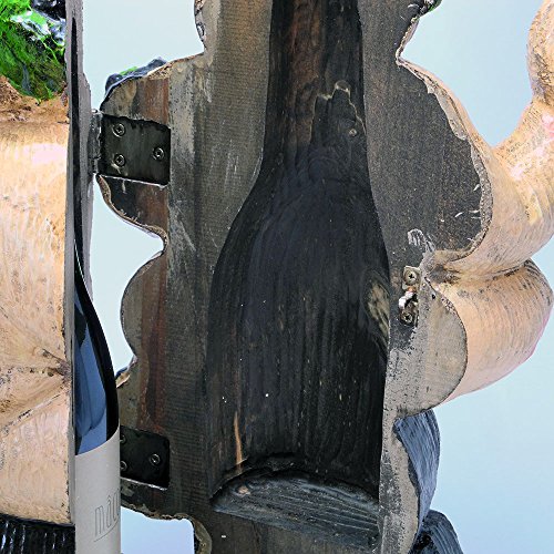 スペイン製 一刀彫 木彫 バッカス ワイン ボトル 収納 人形 ローマ神話 バックス Bacchus sou-986
