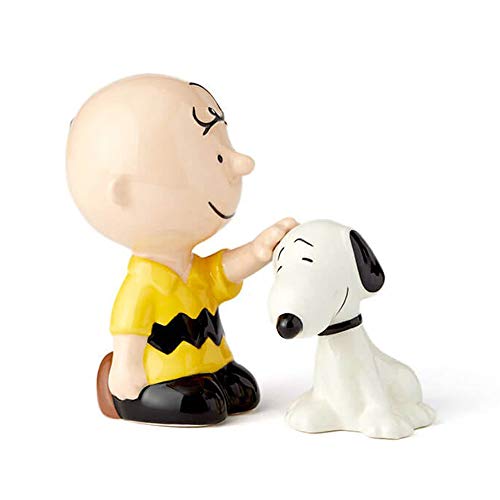 enesco 塩・コショウ入れ スヌーピー&チャーリーブラウン ペット W5×H9.5×D5.6m PEANUTS 6002276