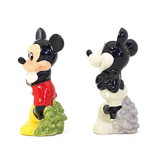 enesco 塩・コショウ入れ ミッキー オールド アンド ニュー W4.3×H8.9×D4.3cm Disney 6002271