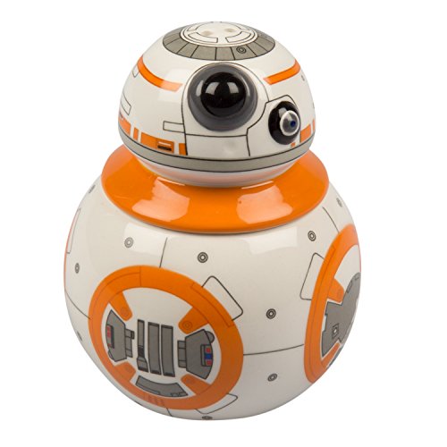 Star Wars BB-8 Salt and Pepper Shakers - Ceramic 2 Piece with Removable Head