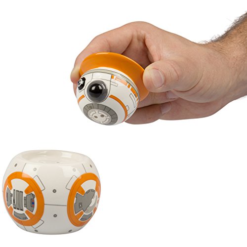 Star Wars BB-8 Salt and Pepper Shakers - Ceramic 2 Piece with Removable Head
