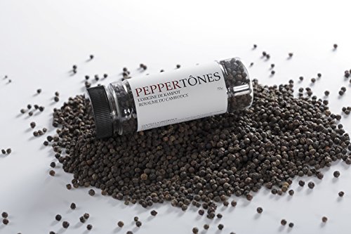 Peppertones パリブラックインドシナカンボジアカンポットペッパーグルメコショウ (ホール) リフィル、2.5 オンス (70g) [並行輸入品]