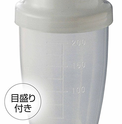 メトリックス(Metrics) シェーカーボトル クリア 小さめ サイズ 200ml (50ml 100ml 150ml 目盛り付き) 日本製 es