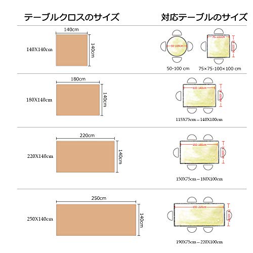 LINENLUX テーブルクロス テーブルカバー 防カビ 厚手 耐久性 コットンリネン 天然素材 タッセル 北欧 テーブルマット 食卓カバー