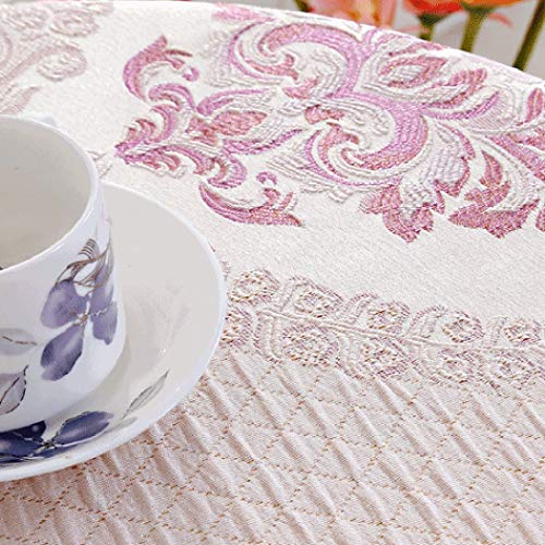Suurui テーブルクロス テーブルカバー 食卓カバー 正方形 防水 アンチ油 北欧風 装飾 レース 美しい ジャカード 田園風 デコレーション ダイニング キッチン用品