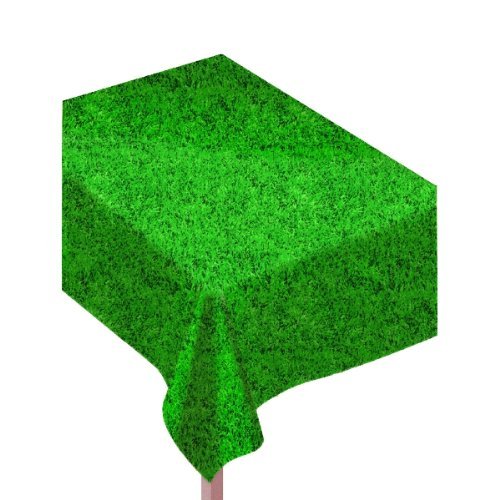 グリーン、芝、ビニールテーブルカバー、/ Green Grass, Plastic Table Cover