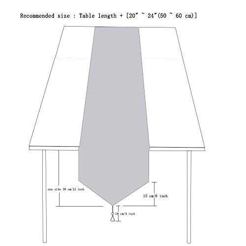 32x210cm 誕生日のテーブルランナーは、テーブルランナーを設計したテーブルランナーは、シックなチックテーブルランナーキッチンテーブルダイニングルームのための装飾テーブルランナーランナーテーブルランナーラグジュアリーテーブルランナー