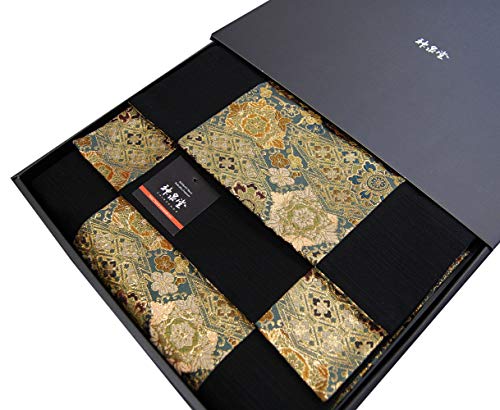 箱入 包装済 帯風 和風 着物テーブルランナー 2m リバーシブル ギフトBOX (錦)