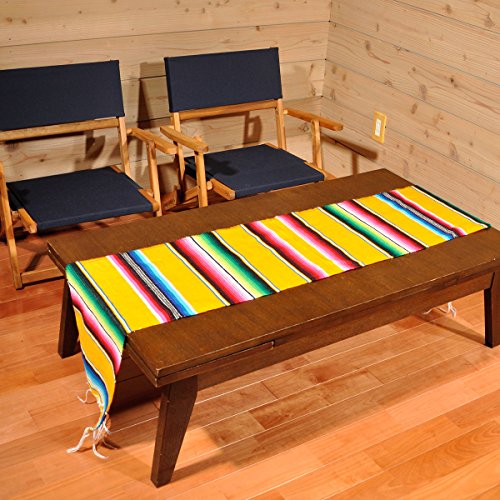 モリーナインディアンブランケット (Molina Indian Blanket) Table Runner[Saltillo/Serape]サラペテーブルランナー[約183×36cm]ORANGE