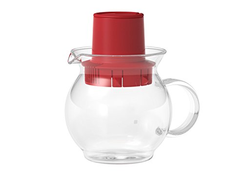 HARIO (ハリオ) ティーハット レッド ティーバッグ用ポット 300ml TTH-30-R