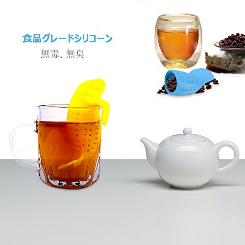 Ankuka 茶こし 甘い葉パターン 注入器フィルターティーストレーナー 食品グレード 【2個セット】