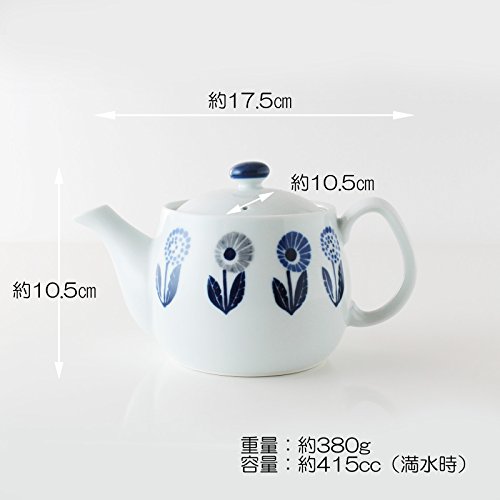 波佐見焼 急須 / 茶こし付き ポット アンティーク 約W 18cm xD 11cm xH 10.5cm 415ｃｃ