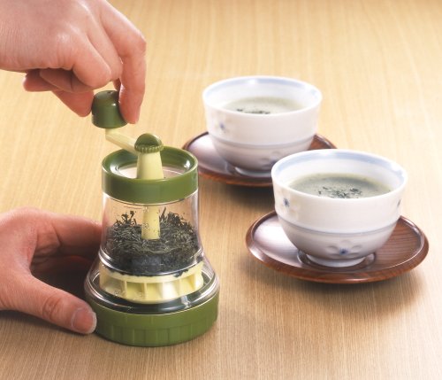 ヨシカワ(Yoshikawa) クラフトタナカ 一茶 お茶ミル 計量スプーン付き グリーン 9×8×13㎝ TM-40