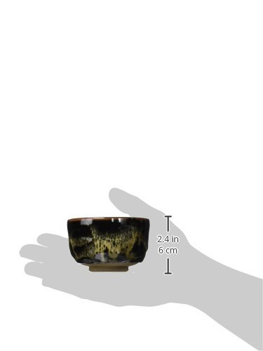 抹茶茶碗 ： 有田焼 縄目天目（ＮＷ－１２） 野点碗 Japanese Soup bowl Pottery/Size(cm) Φ10.1x6.5/No:772606