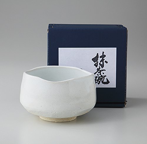 エールネット(Ale-net) 抹茶碗 白 14×14×9cm 白粉引 抹茶碗