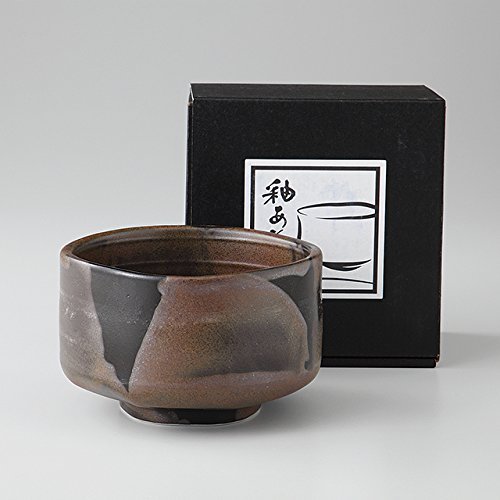 エールネット(Ale-net) 抹茶碗 白 13×12.5×8.7cm 抹茶茶碗 タタキ刷毛