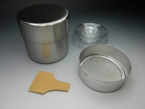 茶篩缶セット 小 日本製（新潟県三条産） 上物 上合つき 水屋道具 茶道具