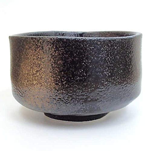 エールネット(Ale-net) 抹茶碗 黒 φ12×7.5cm 抹茶茶碗 黒砂吹き