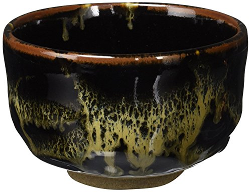 抹茶茶碗 ： 有田焼 縄目天目（ＮＷ－１２） 野点碗 Japanese Soup bowl Pottery/Size(cm) Φ10.1x6.5/No:772606