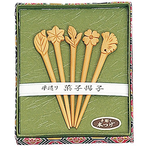 山下工芸(Yamasita craft) 日本製 つげ木の葉楊枝セット 箱入