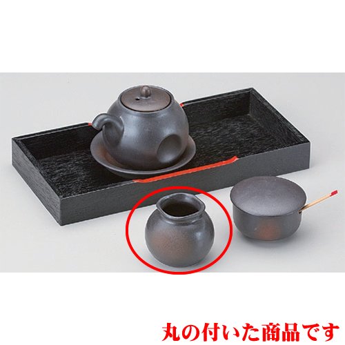 10個セット 調味料入 黒備前楊枝入 [5.7 x 5.3cm] 海外製 土物 和食器 酒器 料亭 旅館 居酒屋 業務用