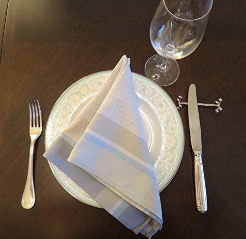 Sud etoffe（シュッド エトッフ）テーブルナプキン 6枚セット 南仏プロヴァンス ジャガード織 48cm x 48cm CHAMARET SOURIS