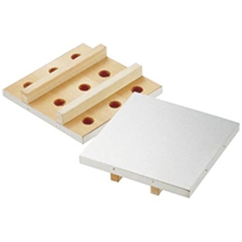 遠藤商事 業務用 木製付け板(18-8ステンレス張り) 27cm ステンレス 天然木 日本製 BTK04027