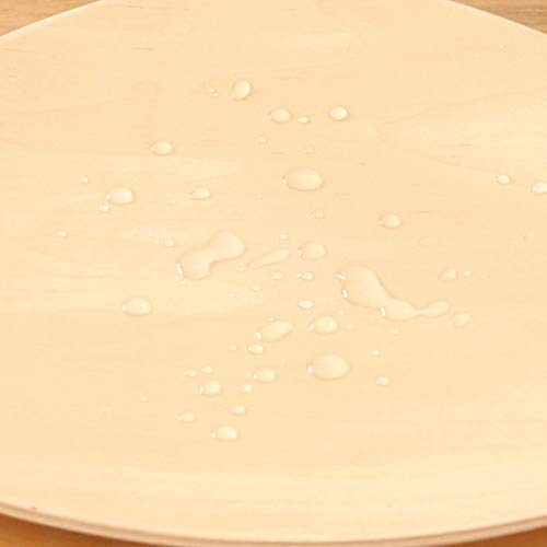 GOLD CRAFT 木製 トレー お盆 プレート 食器 皿 カフェ トレイ Natural Plywood 日本製 (トレー Round L（ウォルナット）)
