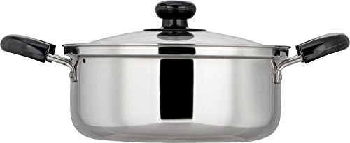 和平フレイズ 両手鍋 煮物 カレー シチュー ヴェンセ 20cm ガラス蓋付 IH対応 ステンレス VR-8181