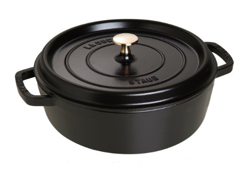 Staub ストウブ 40510-608 Staub Shallow ラウンドココット 26cm 黒