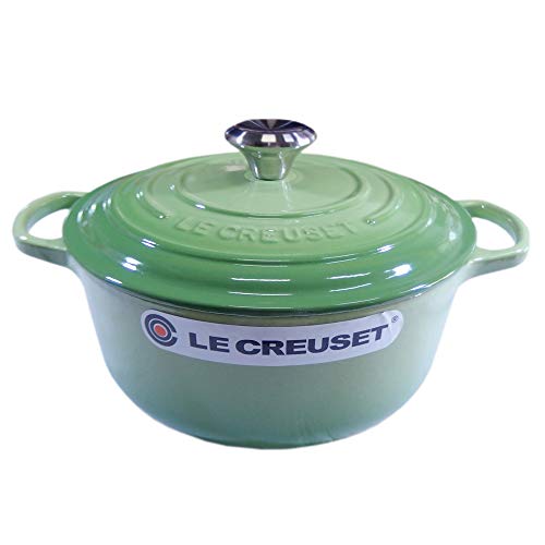 [ ルクルーゼ ] Le Creuset 両手鍋 シグニチャー ココットロンド 20cm 200mm ホーロー鍋 おしゃれ パームグリーン 21177204262430 SIGNATURE Cocotte Ronde palm green キッチン用品 新生活 [並行輸入品]