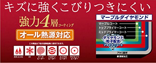 パール金属 両手鍋 紅玉色 28cm IH対応ガラス蓋付二食鍋 マルチテイスト HB-4014