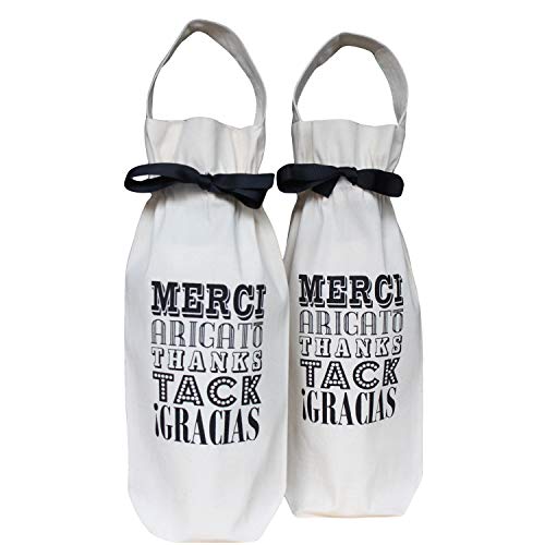 Bag-all (バッグオール) Wine Bag - Merci! ワインバッグ コットン