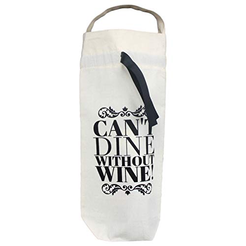 Bag-all (バッグオール) Wine Bag - Can't Dine Without Wine ワインバッグ コットン