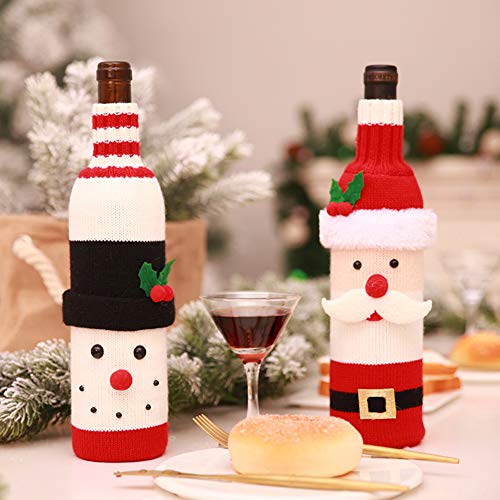 QYonline-JP ワインボトルカバー ボトルカバー ワインカバー クリスマス飾り クリスマスパーティーグッズ アイデア商品 クリスマス (サンタクロース)