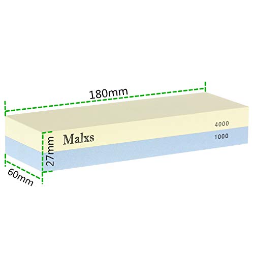 砥石 両面砥石 #1000/#4000 家庭用 包丁用砥石 包丁研ぎ 仕上げ用砥石 中砥石 ゴム台付き (#1000/#4000)