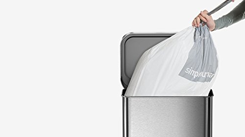 simplehuman ゴミ袋 20枚組×3パック カスタムフィットライナー コード R ホワイト CW0253 [並行輸入品]