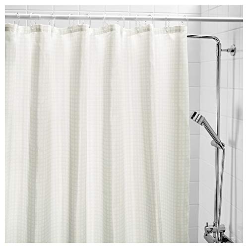 IKEA ASIA SAXALVEN シャワーカーテン ホワイト