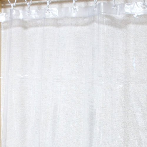 透明 シャワーカーテン 120×180 クリア 防カビ 日本製