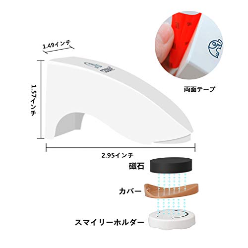 Cresee 強力マグネット 石鹸ホルダー 吊り下げ 乾燥衛生 両面テープ 耐久性強い はがれにくい ホワイト 石鹸置き 風呂 トイレ 手洗い くっつい サラサラ ヌルヌル防止 衛生