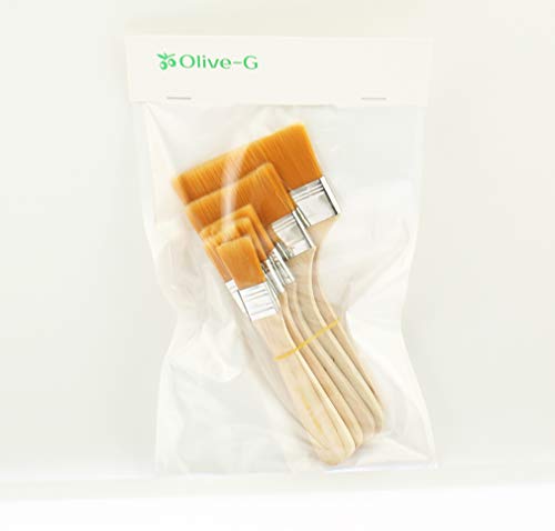Olive-G DIY ペイント刷毛 ６本セット 多用途 はけ 使いやすい