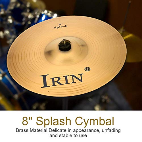 8in スプラッシュシンバル ドラムシンバル 耐久性 真鍮 楽器アクセサリー
