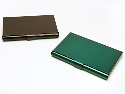 スリップオン カードケース S アルマイト アルミ グリーン EMG-4801