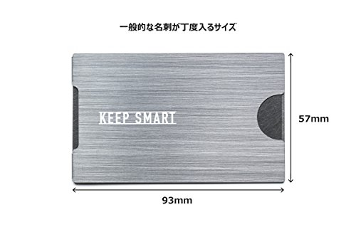 ツカダ 極薄名刺入れ KEEP SMART（キープスマート）財布に入れても曲がらないステンレス製