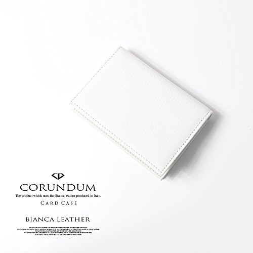 【CORUNDUM】 コランダム イタリア製 ビアンカレザー カードケース